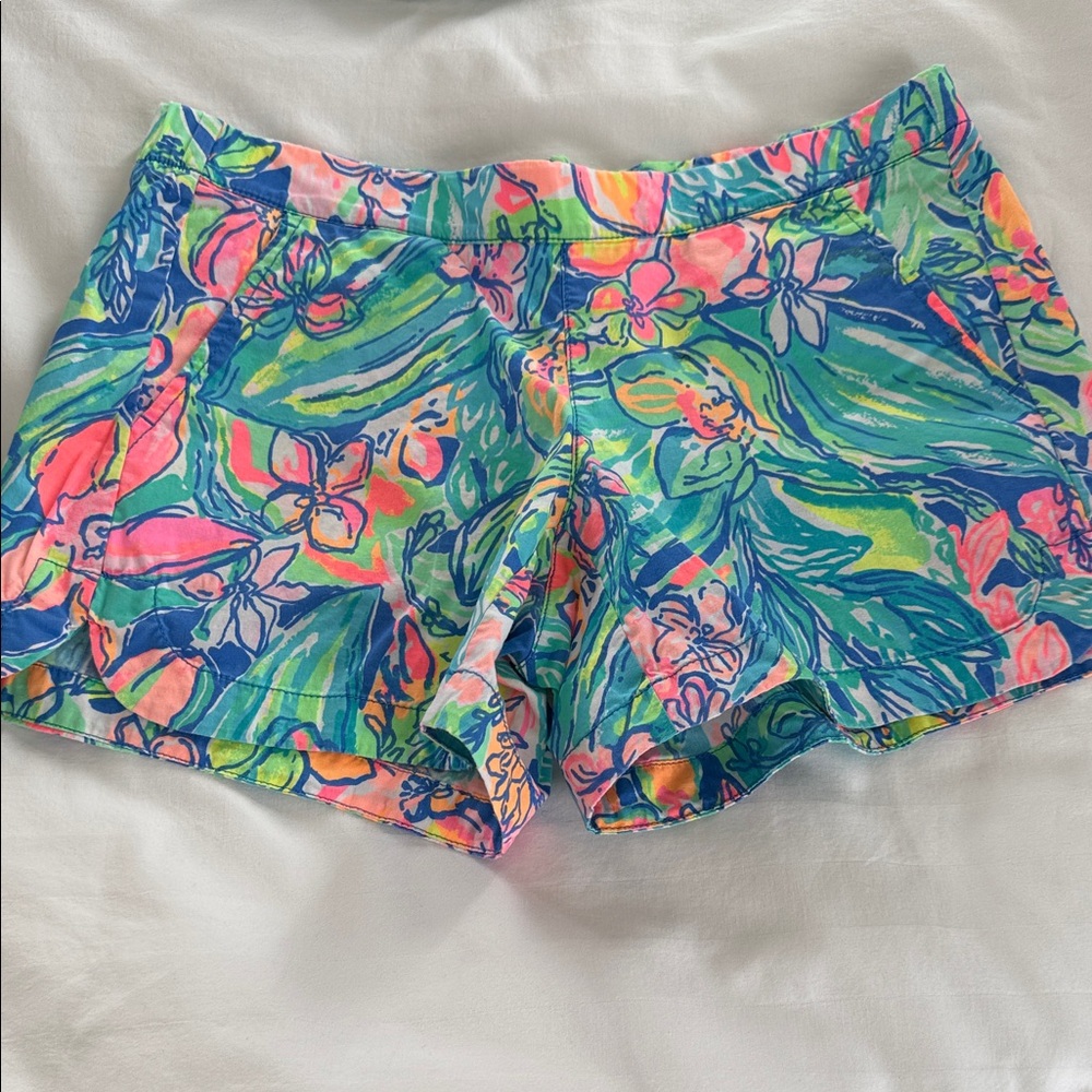 Lilly Pulitzer Vibrant Floral High Waist Shorts